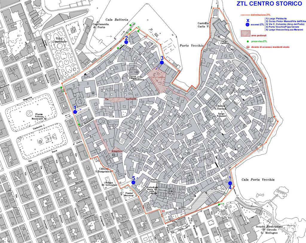mappa centro storico ZTL